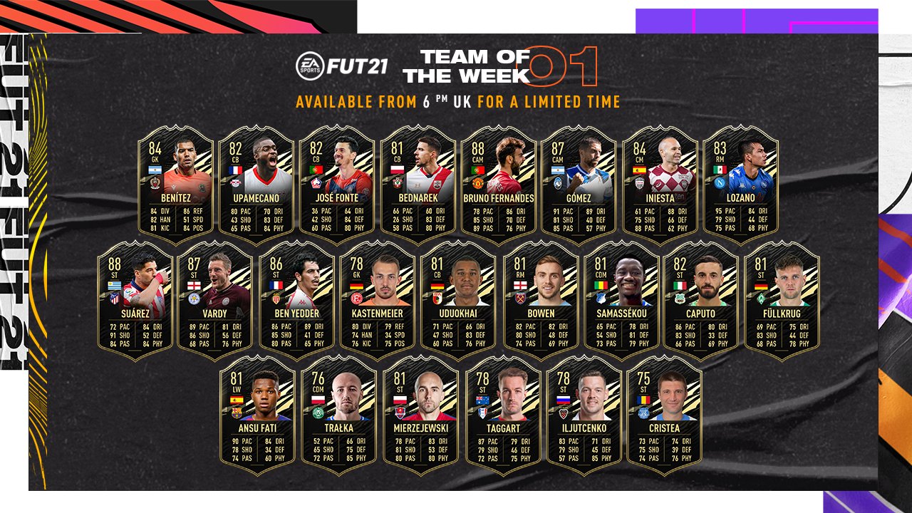 FIFA 21 Ultimate Team - Team of the Week 1