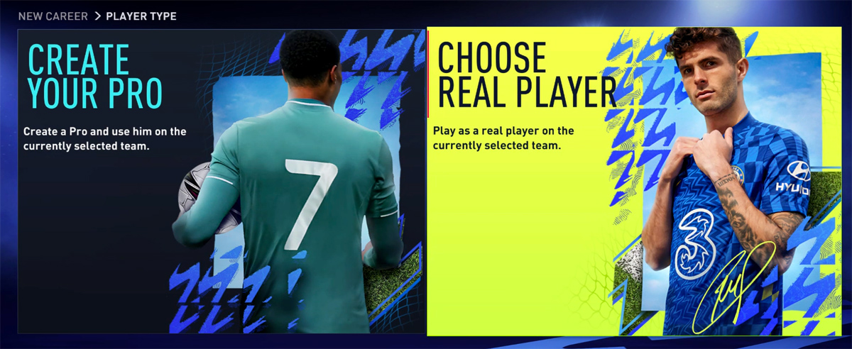 Choose a Player - FIFA 22 Career