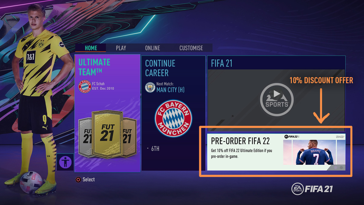 Buy FIFA 22 Pre-Order Bonus (PC) - EA App Key - GLOBAL - Cheap