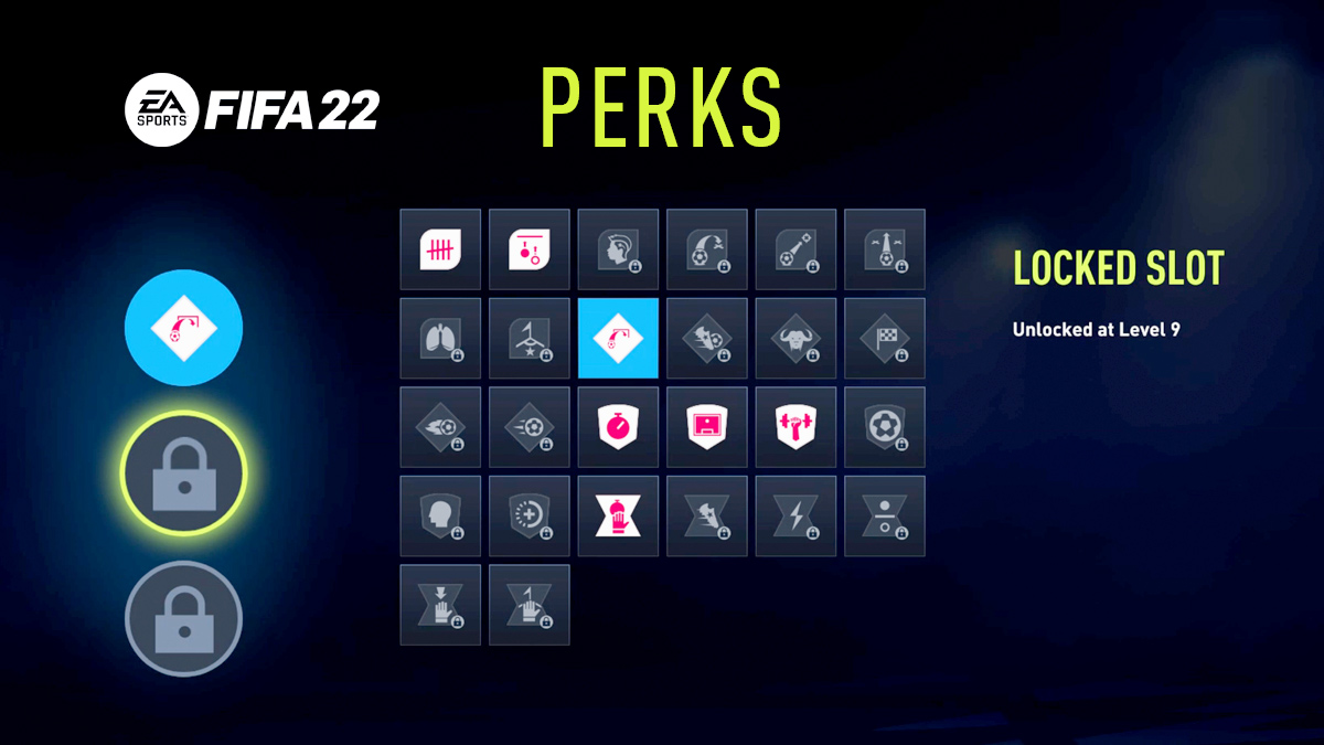 FIFA 22 Pro Clubs perk options