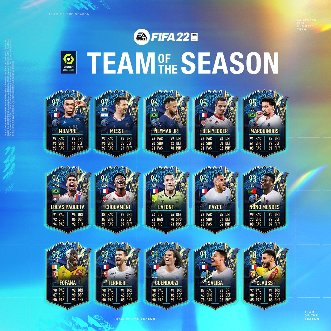 Team of the Season Ligue 1