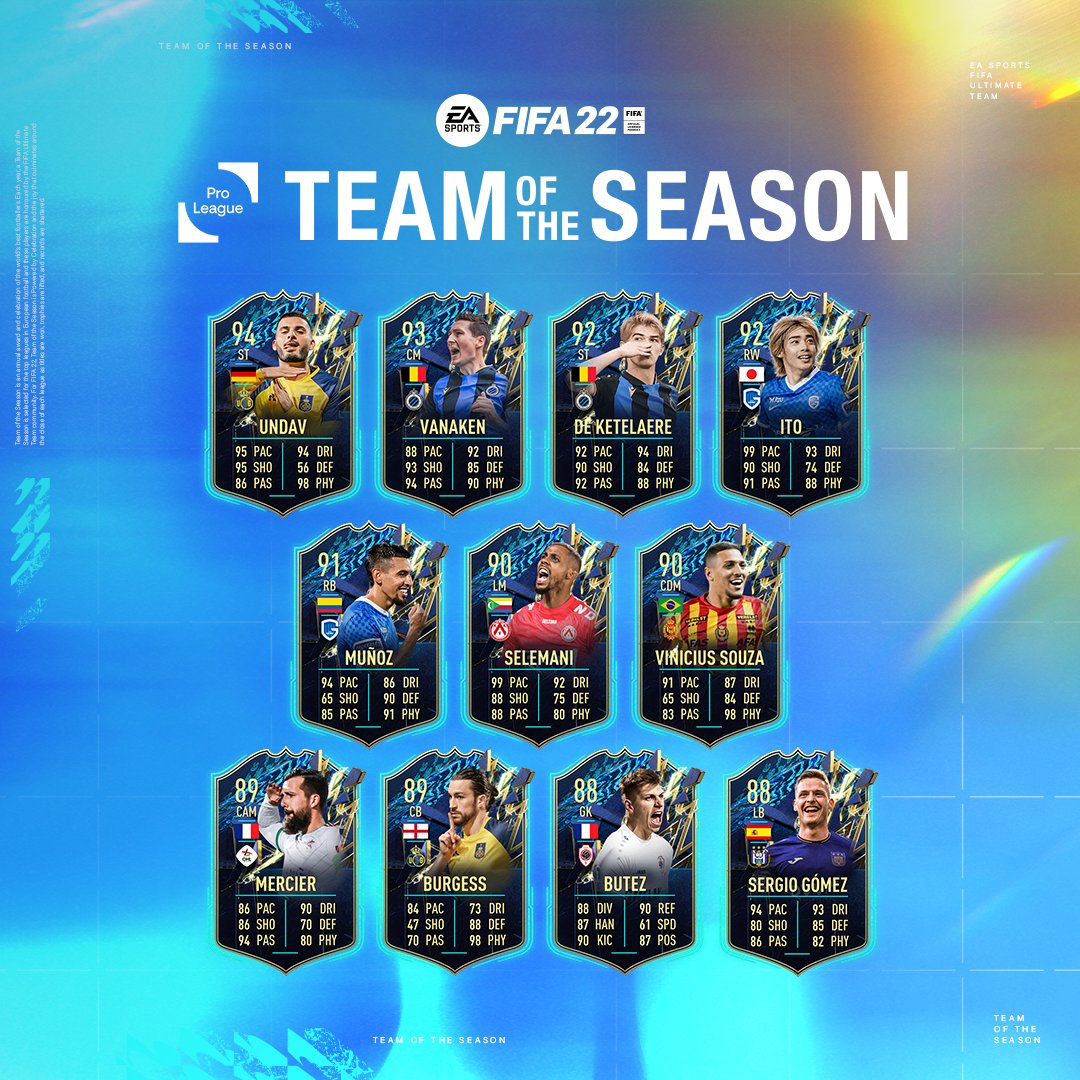 Team of the Season Pro League