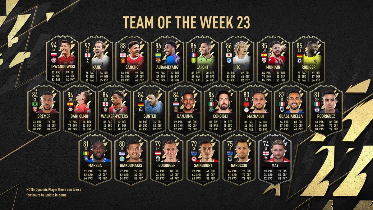 TOTW 3 Players - FIFA 23 - FIFPlay