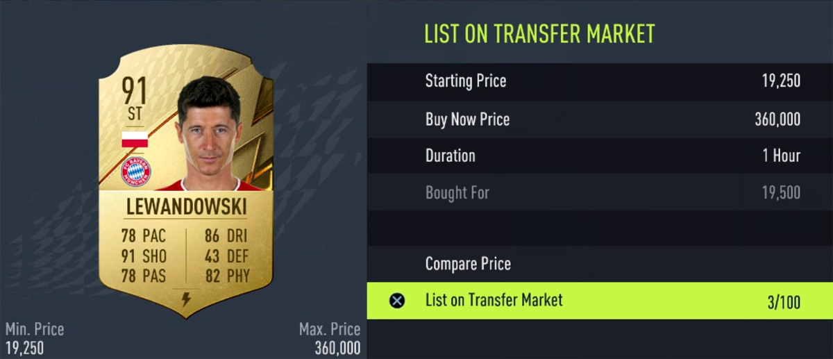 FIFA 22 – How to List Items on Transfer Market – FIFPlay