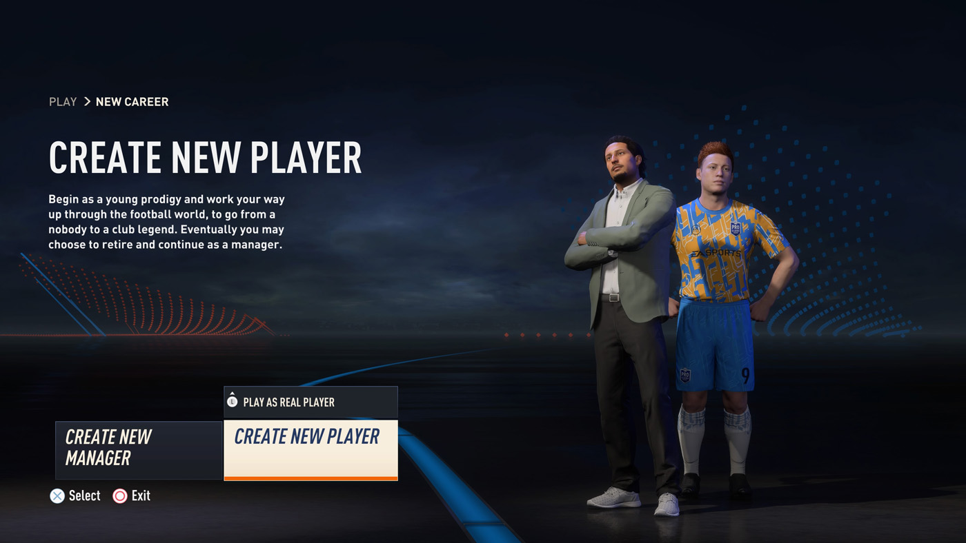 Create a Player - FIFA 23 Career