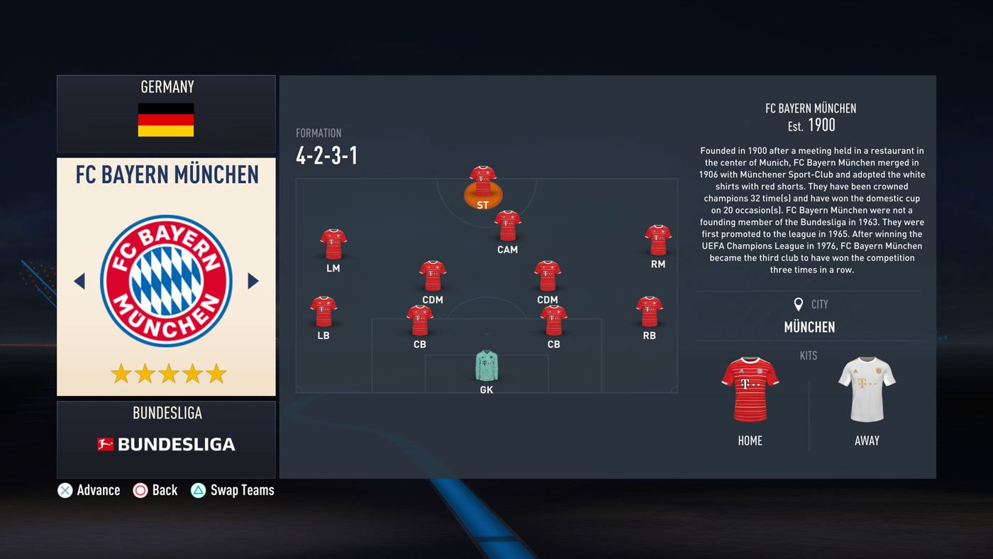 Choose a Club - FIFA 23 Career