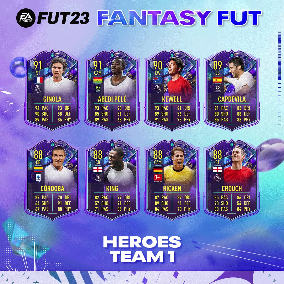 Fantasy FUT Hero Players Players