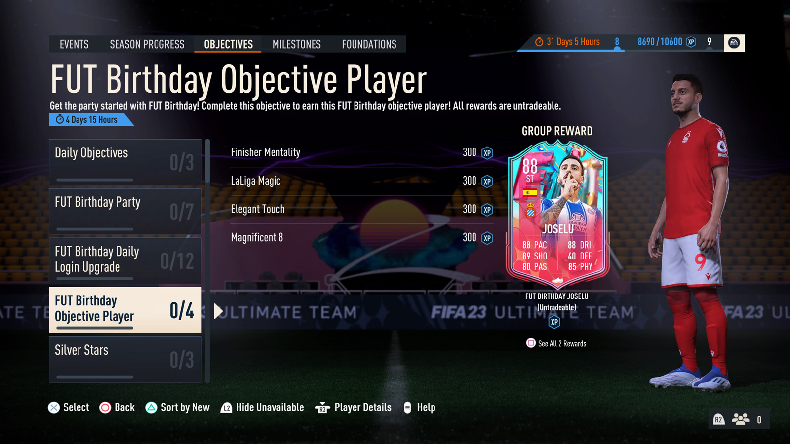 FUT Birthday Objectives