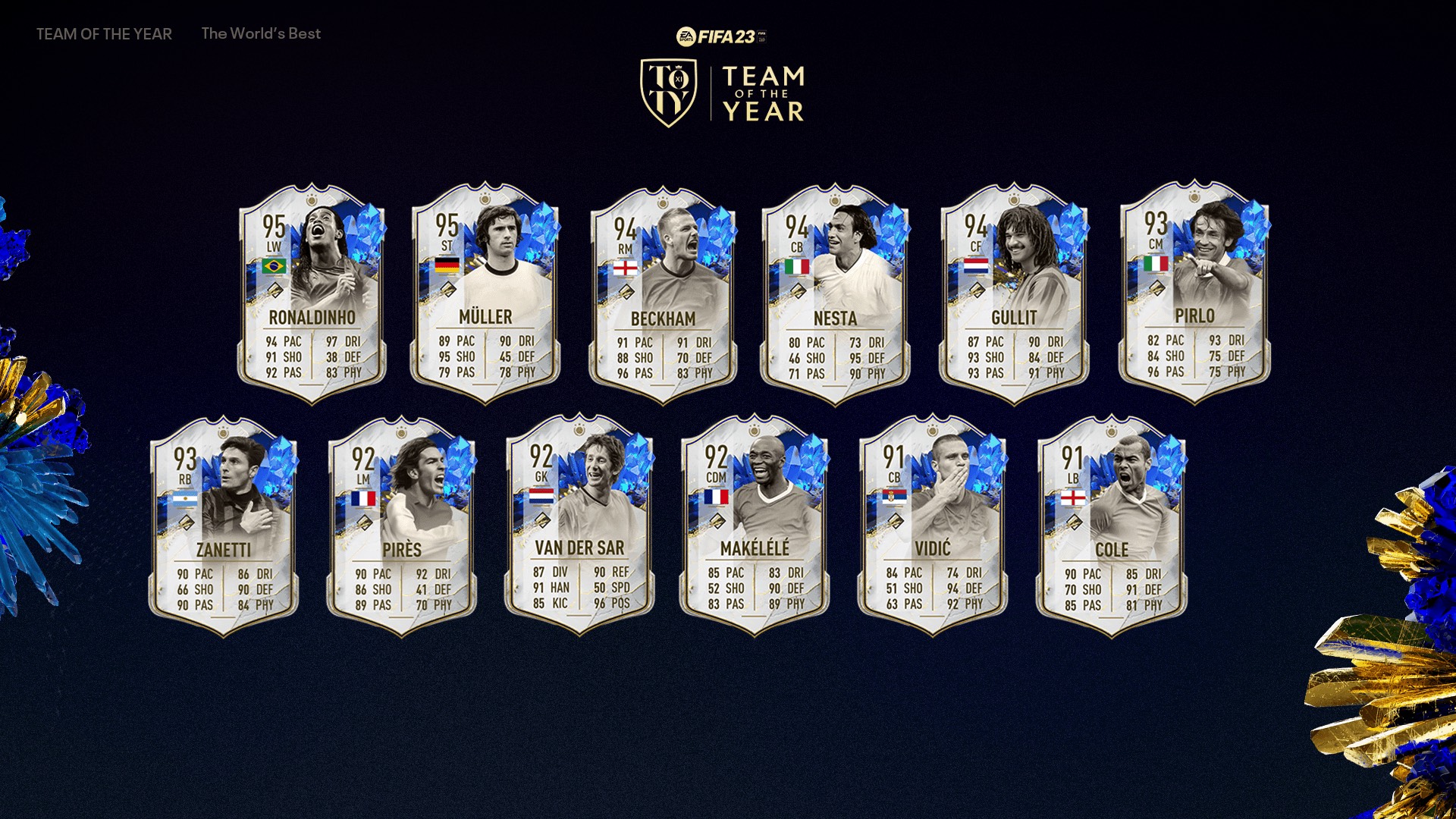 FIFA 23 Team of the Year Icons