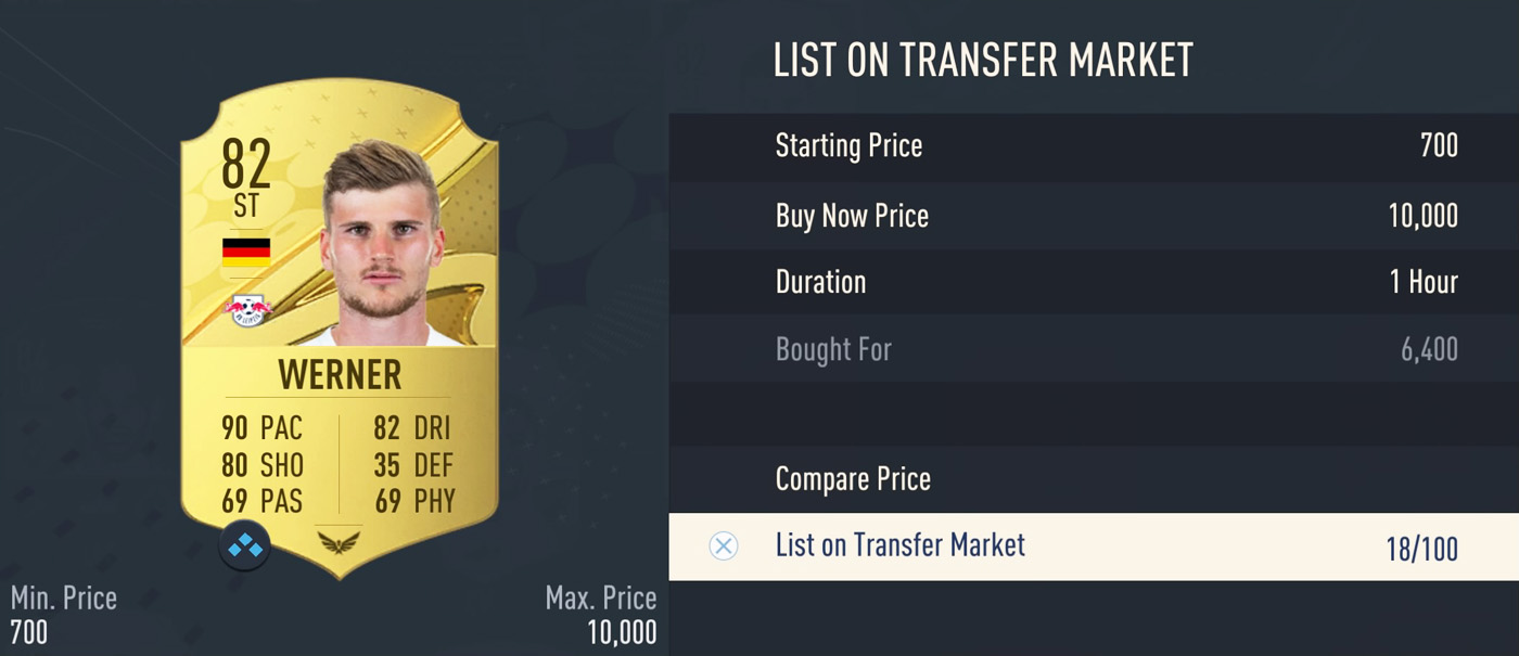 Transfer Market - Listing Players