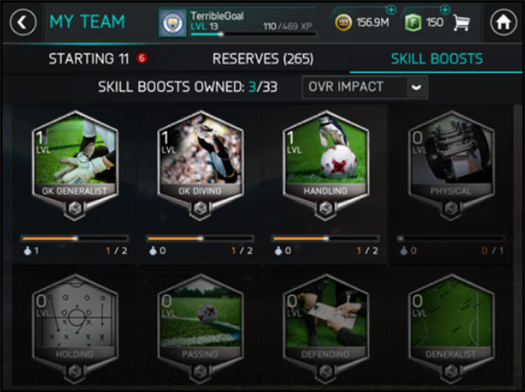 How to quickly increase overall of FIFA Mobile players