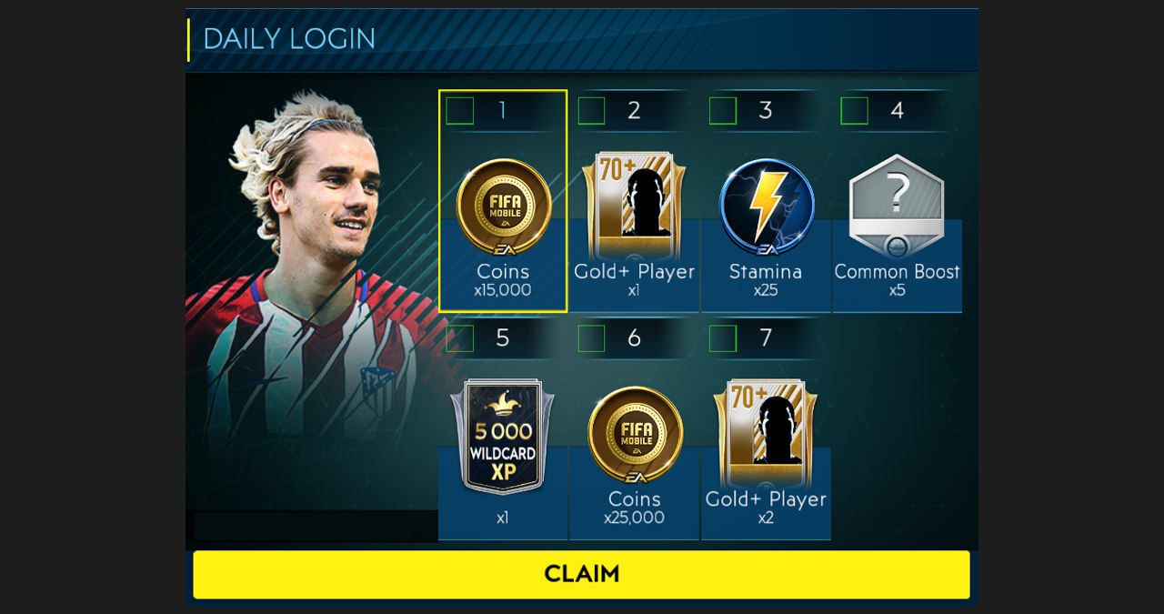 FIFA Mobile Daily Login Rewards FIFPlay