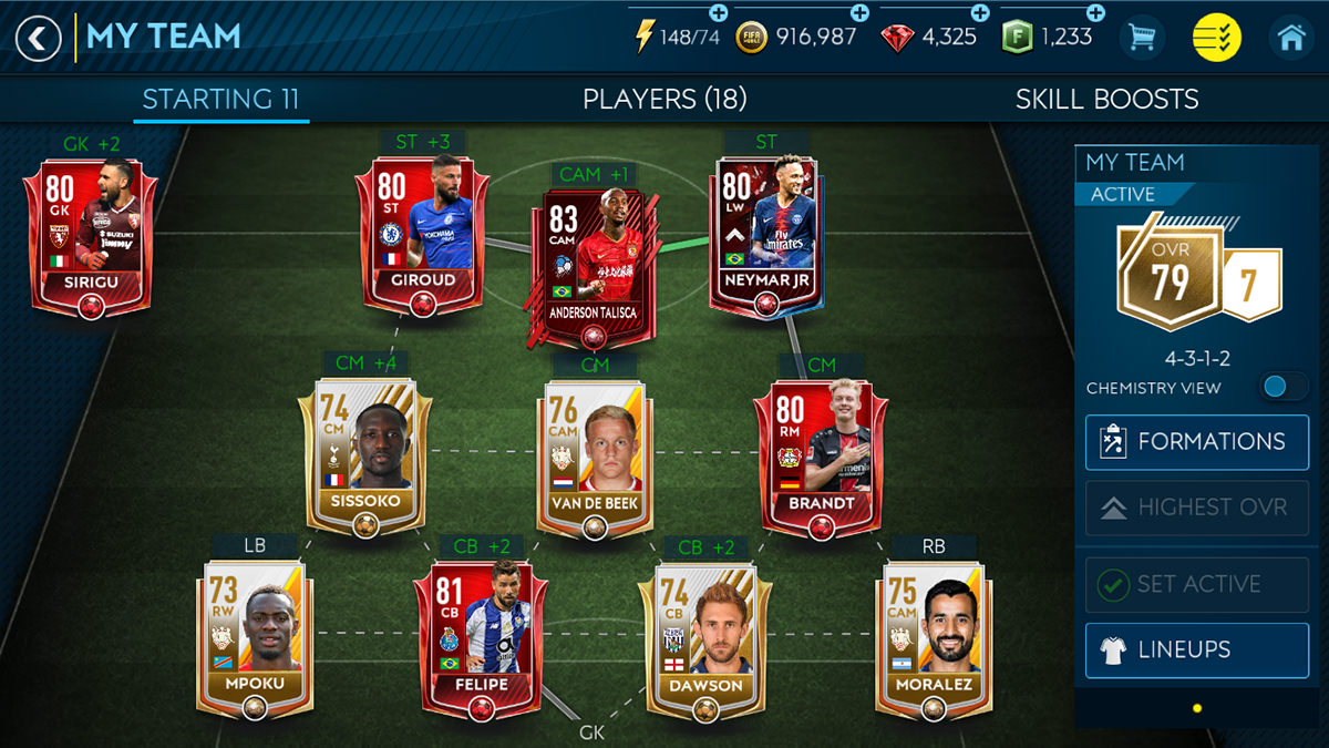 FIFA Mobile My Team
