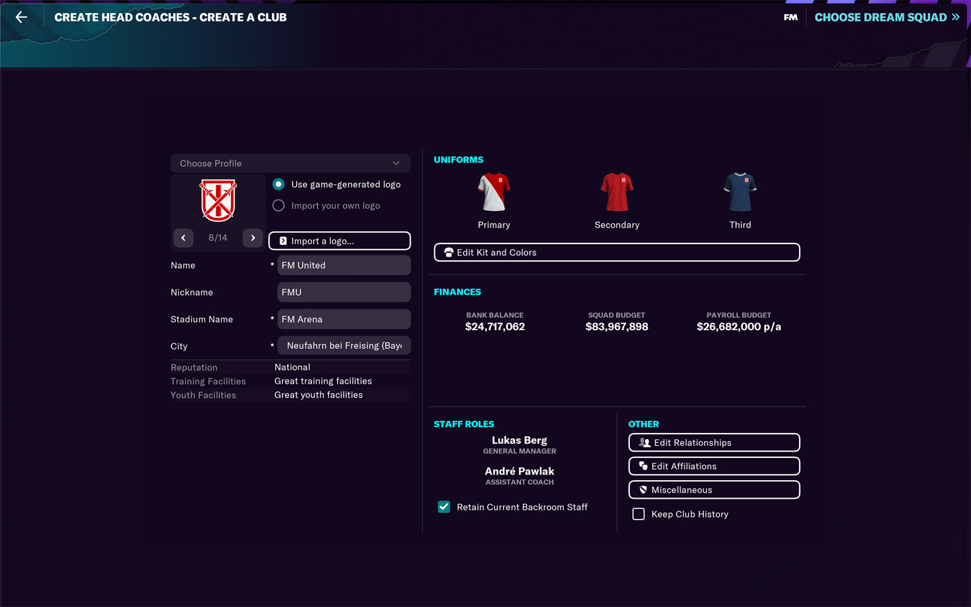 Football Manager 2023 – How to Create Club – FIFPlay