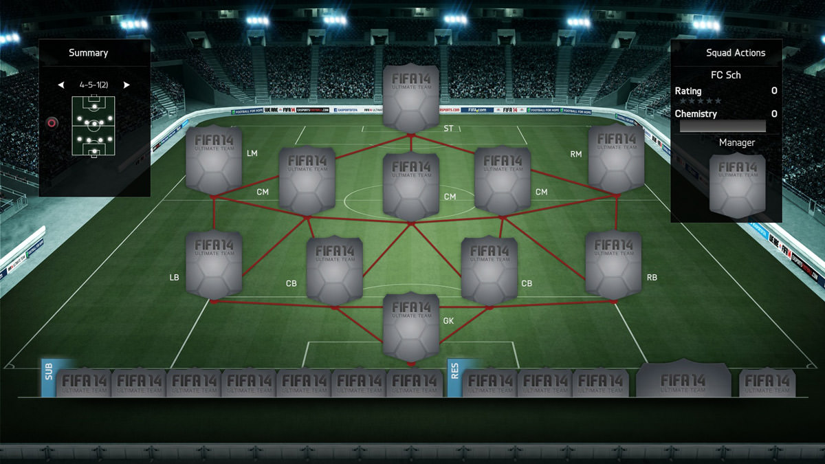 FIFA 14 Formation 4-5-1 (2)
