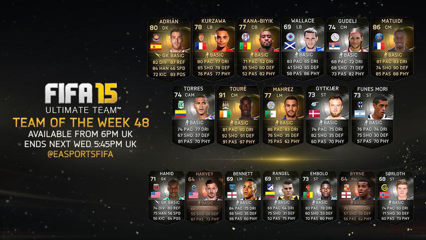 FIFA 15 Ultimate Team - Team of the Week #48