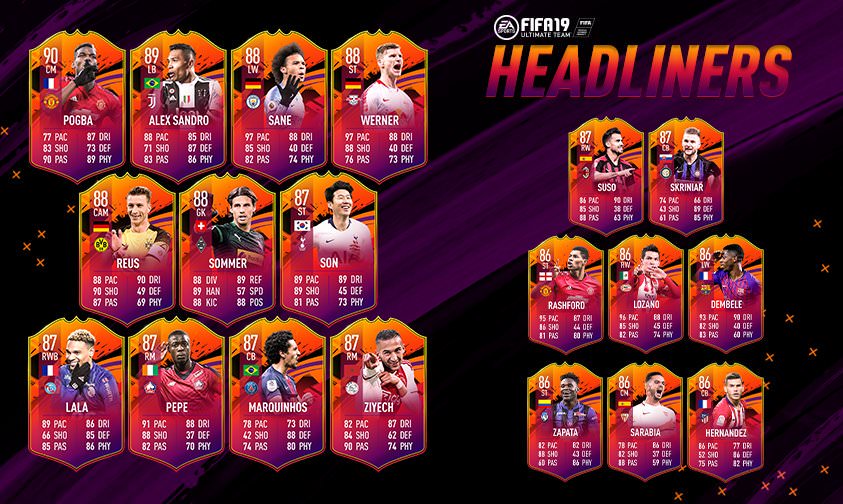 FUT Headliners