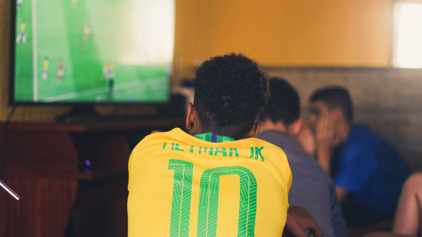 Neymar Watching TV